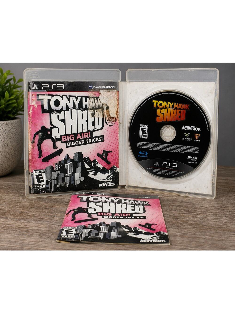 Tony Hawk Shred PS3 Complete CIB Game Disc Manual Tested Activision